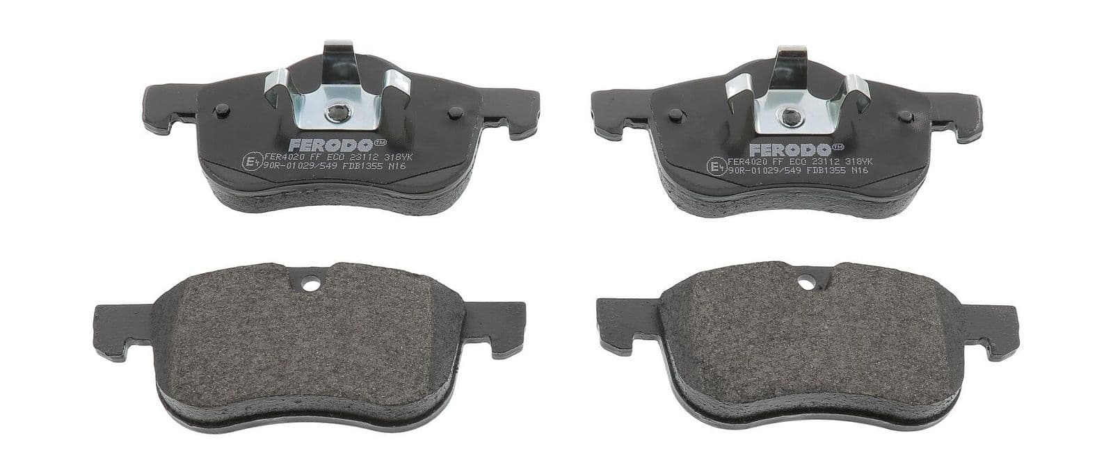 set placute frana,frana disc FERODO PREMIER ECO FRICTION FDB1355