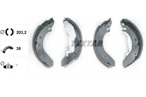 Set saboti frana TEXTAR 91043900
