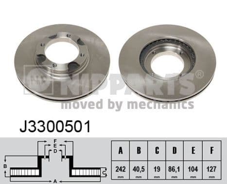Disc frana NIPPARTS J3300501