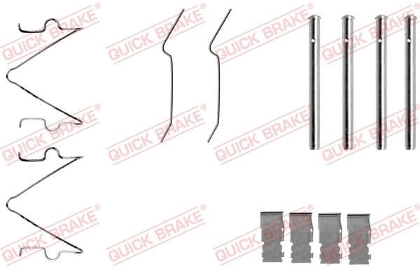 Set accesorii, placute frana QUICK BRAKE 109-1173