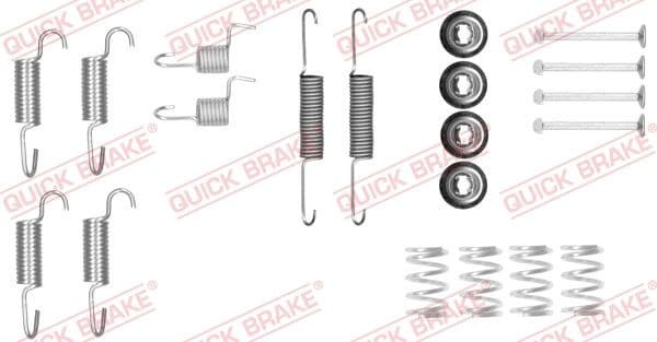 set accesorii, saboti frana parcare QUICK BRAKE 105-0025