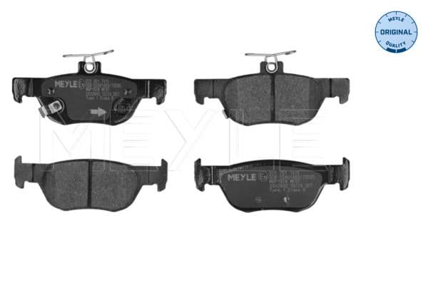 set placute frana,frana disc MEYLE 025 261 7415