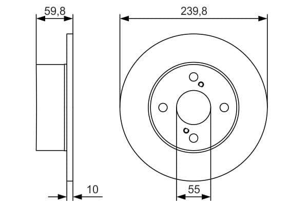 Disc frana BOSCH 0 986 479 T96