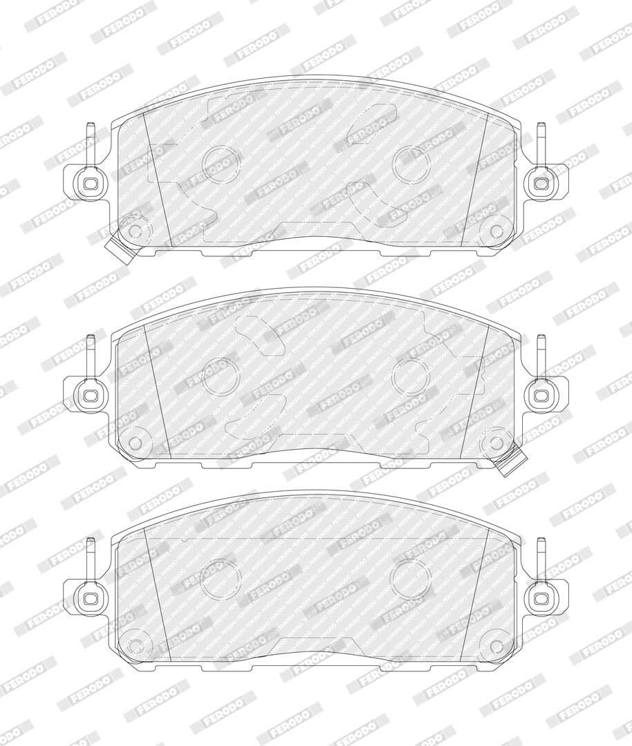 set placute frana,frana disc FERODO FDB5664