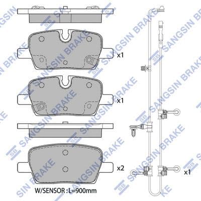 set placute frana,frana disc HI-Q SP2843