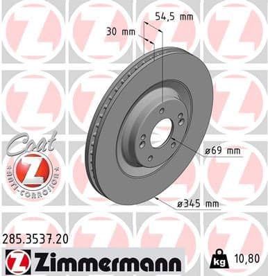Disc frana ZIMMERMANN COAT Z 285.3537.20