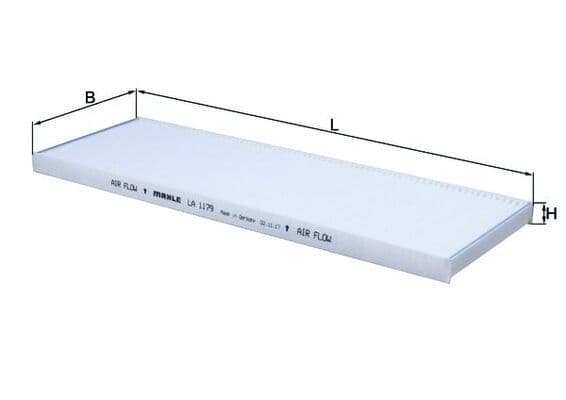 Filtru, aer habitaclu MAHLE LA 1179