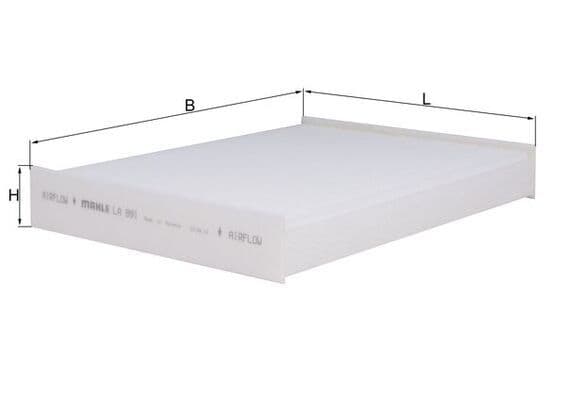 Filtru, aer habitaclu MAHLE LA 891