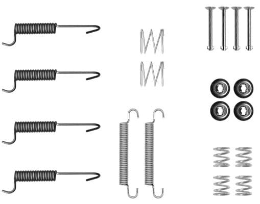 set accesorii, saboti frana parcare TEXTAR 97048400