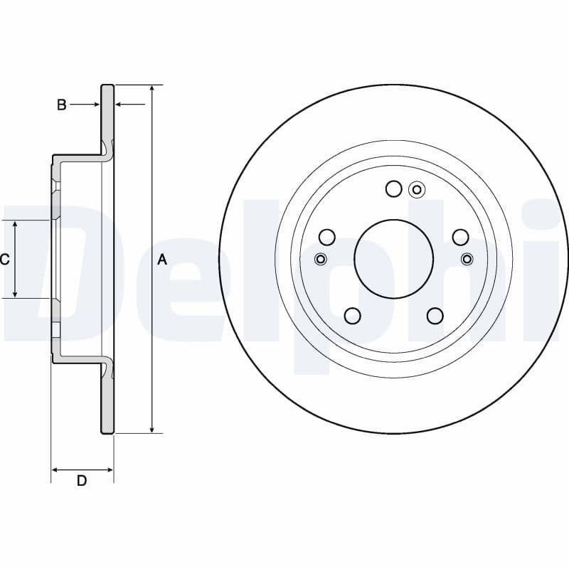 Disc frana DELPHI BG4801C