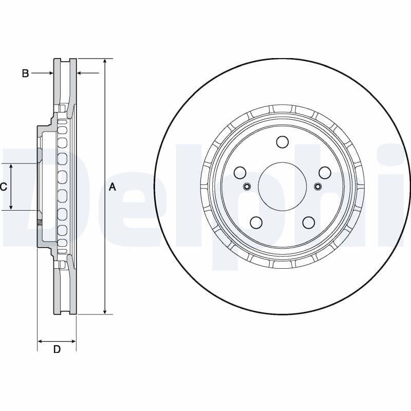 Disc frana DELPHI BG4691C