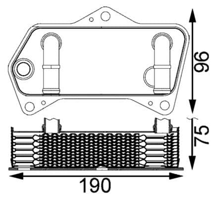Radiator racire ulei, cutie de viteze automata MAHLE BEHR CLC 202 000S