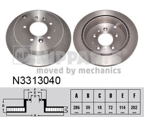 Disc frana NIPPARTS N3313040