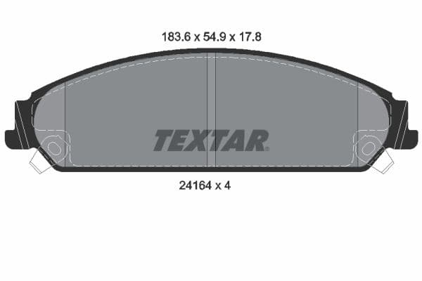set placute frana,frana disc TEXTAR Q+ 2416401