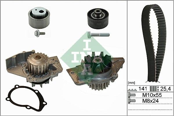Set pompa apa + curea dintata Schaeffler INA 530 0470 30