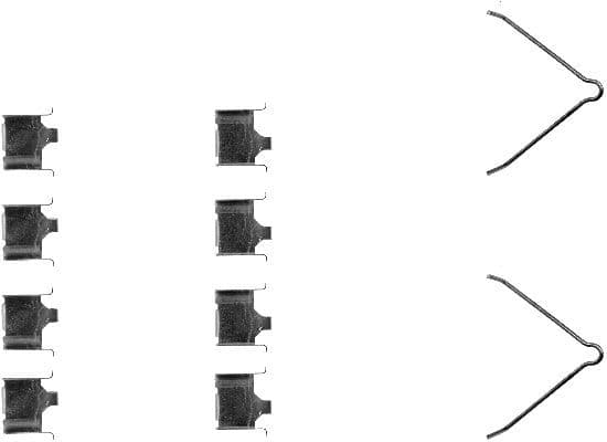 Set accesorii, placute frana TEXTAR 82051500