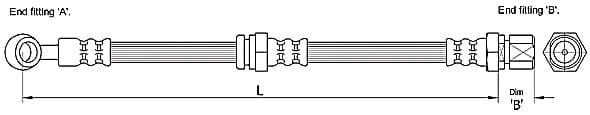 Furtun frana METZGER 4110191