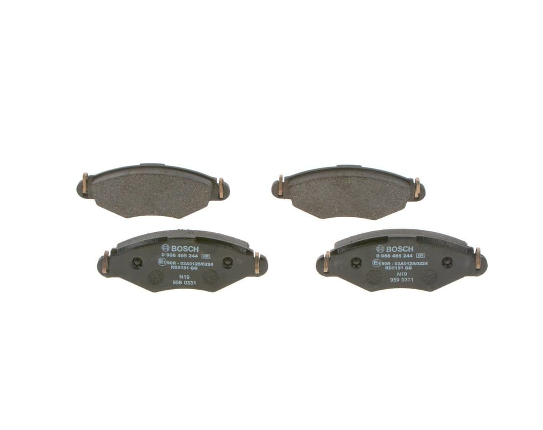 set placute frana,frana disc BOSCH 0 986 495 244