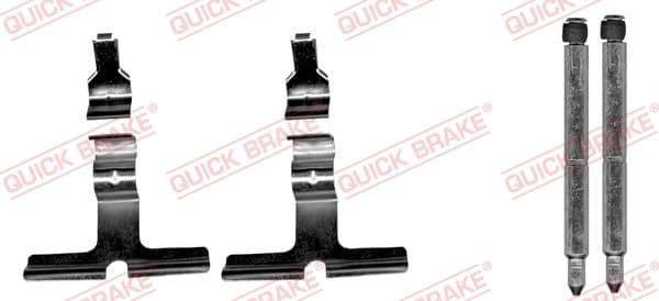 Set accesorii, placute frana QUICK BRAKE 109-1676