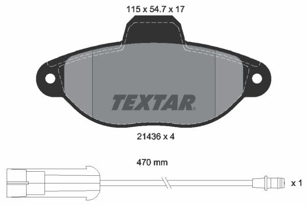 set placute frana,frana disc TEXTAR Q+ 2143603