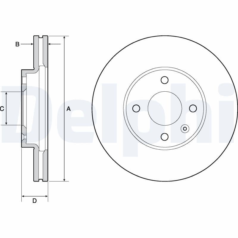 Disc frana DELPHI BG4671C