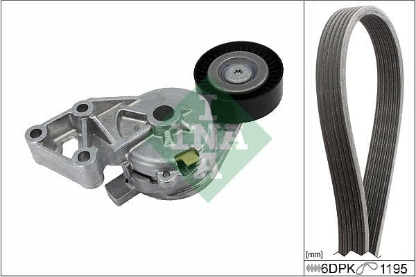 Set curea transmisie cu caneluri Schaeffler INA 529 0465 10