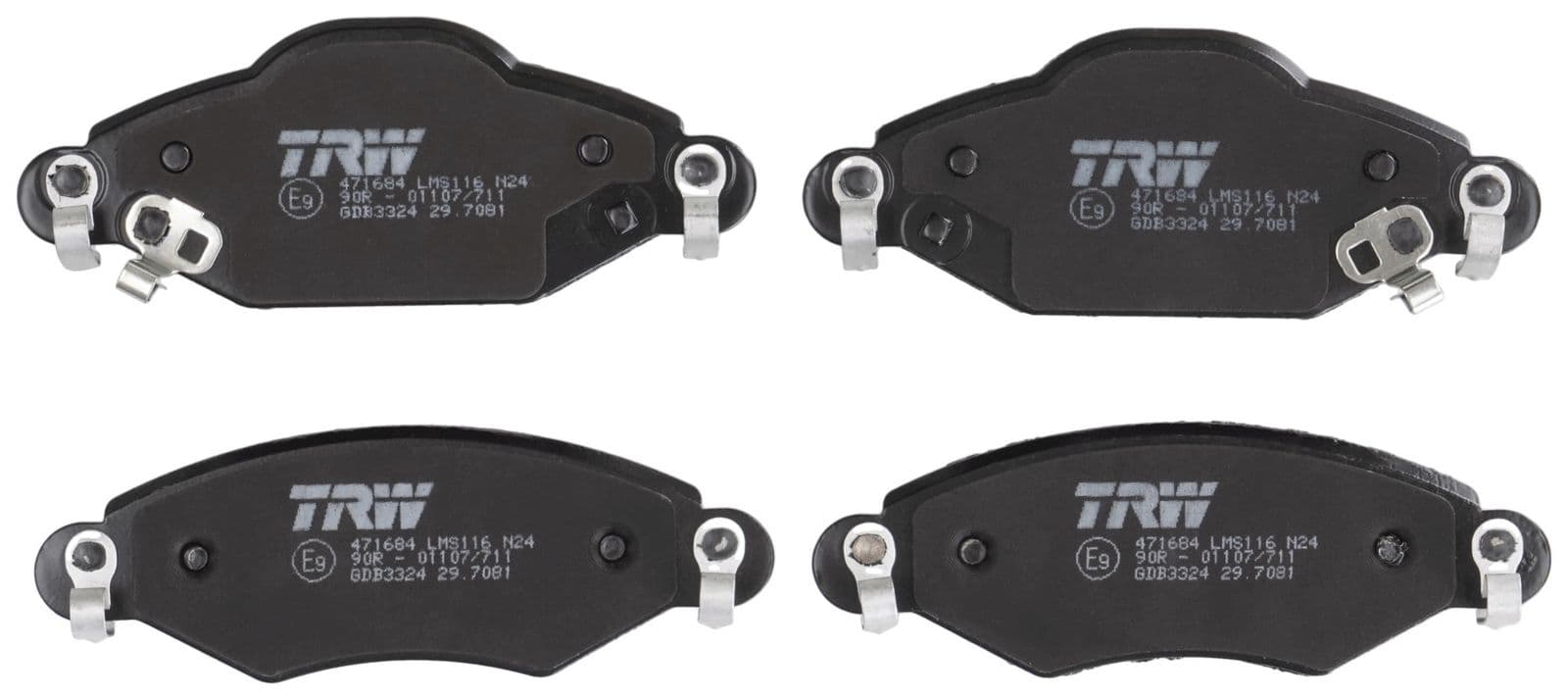 set placute frana,frana disc TRW COTEC GDB3324