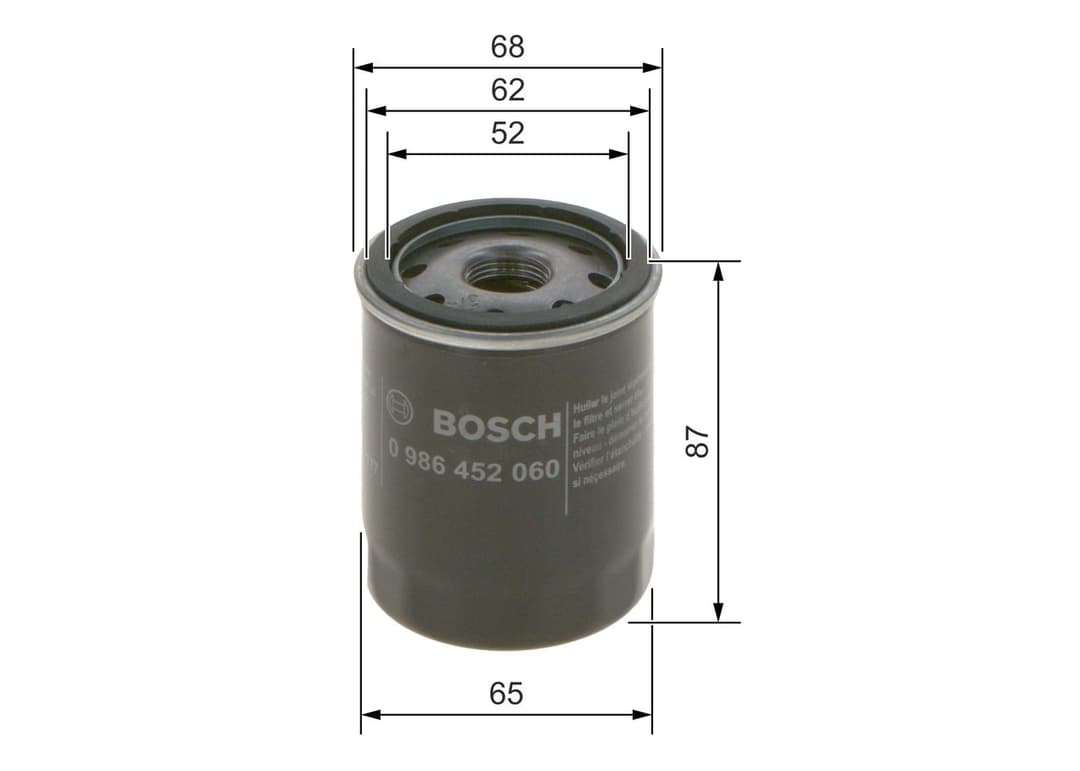 Filtru ulei BOSCH 0 986 452 060