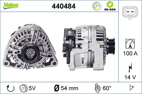 Generator / Alternator VALEO 440484
