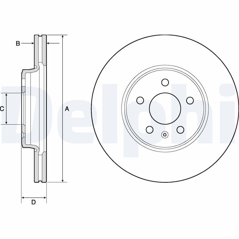 Disc frana DELPHI BG4799C