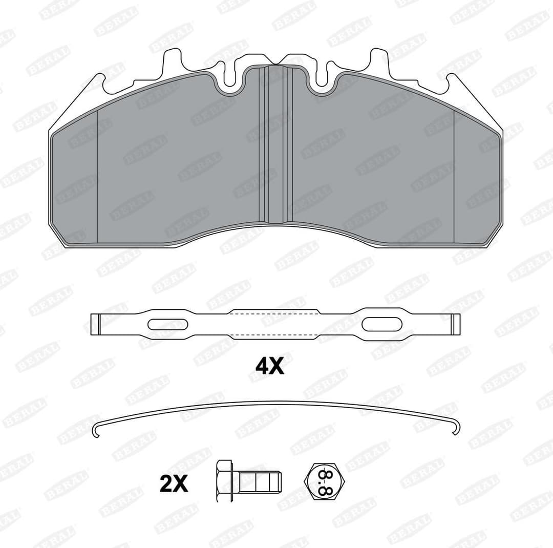 set placute frana,frana disc BERAL BCV29174TK