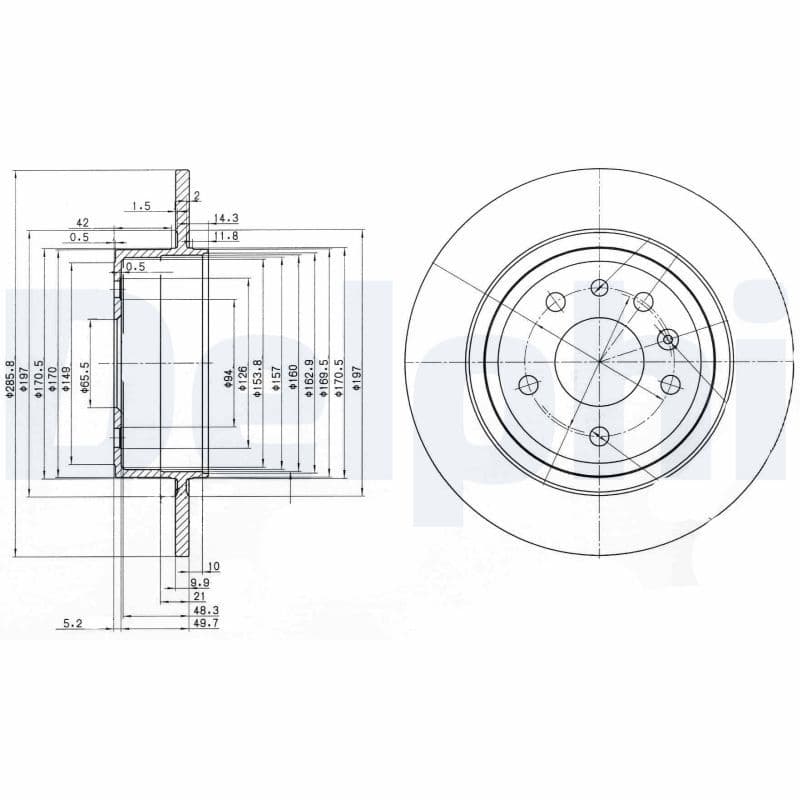 Disc frana DELPHI BG3908C