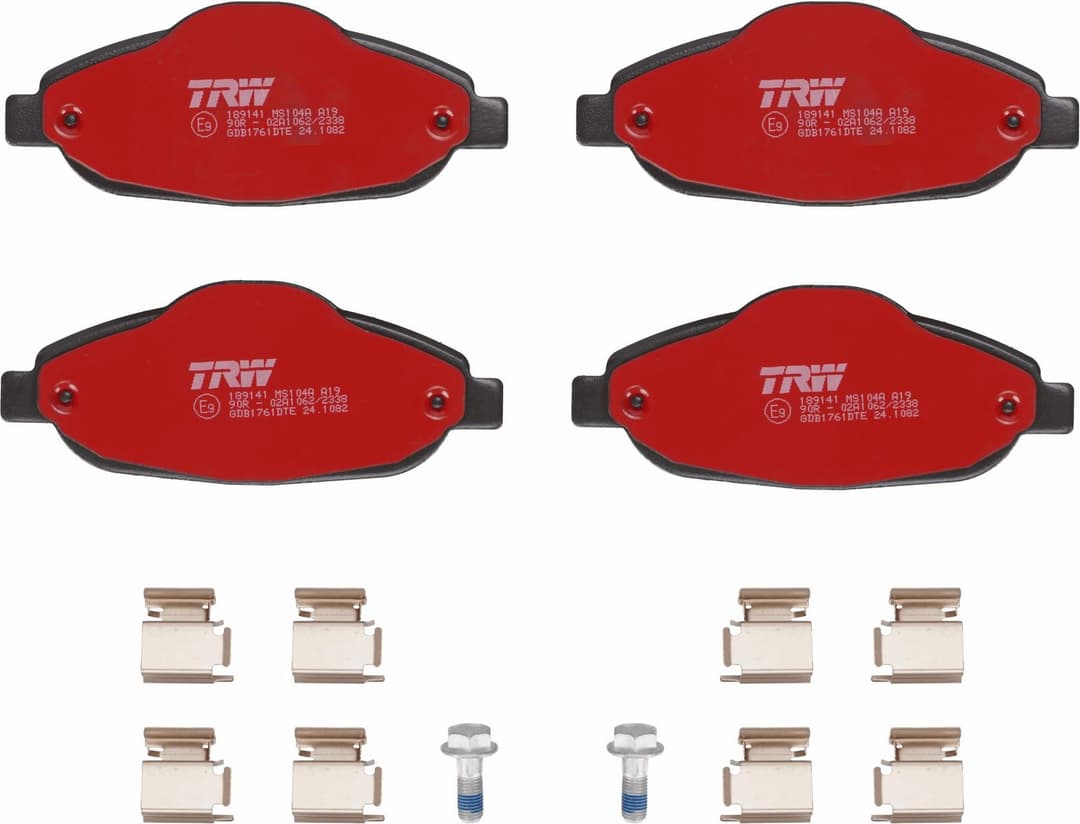 set placute frana,frana disc TRW DTEC COTEC GDB1761DTE