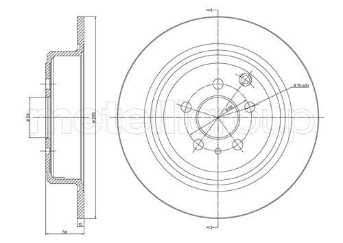 Disc frana METELLI 23-0337