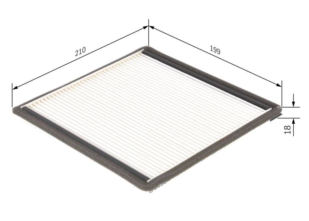 Filtru, aer habitaclu BOSCH 1 987 432 021