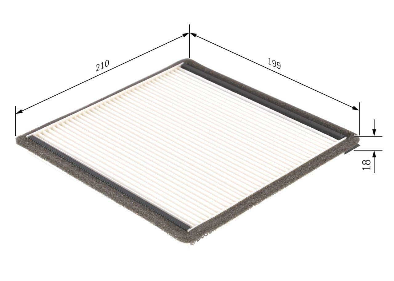 Filtru, aer habitaclu BOSCH 1 987 432 021