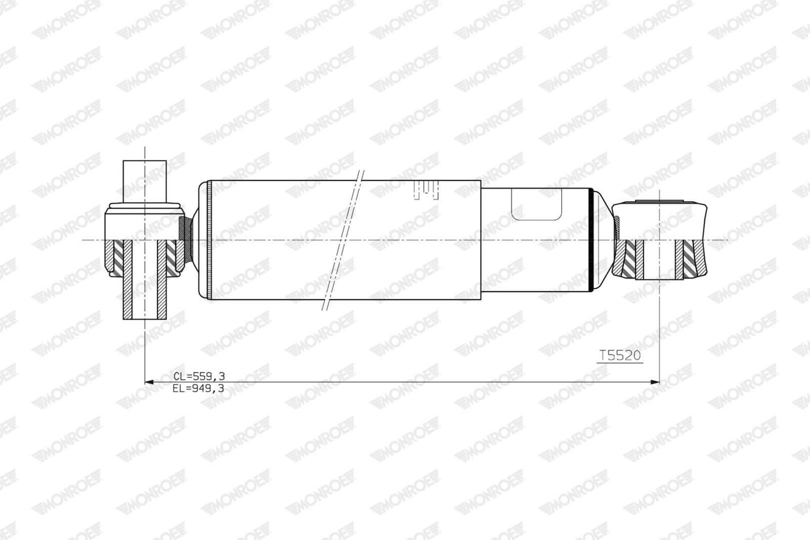 amortizor MONROE MAGNUM Axle T5520