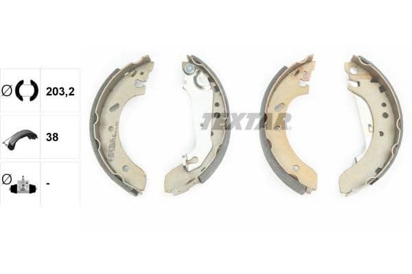 Set saboti frana TEXTAR 91051500