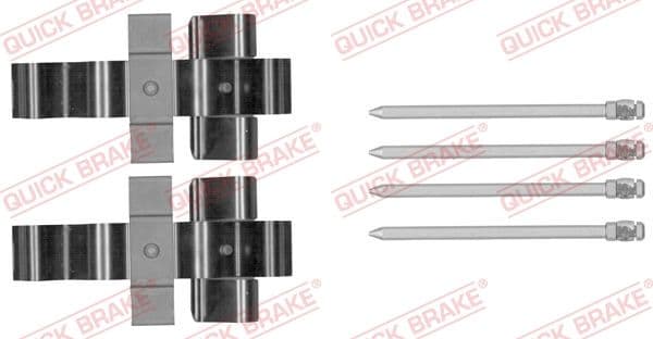 Set accesorii, placute frana QUICK BRAKE 109-1852