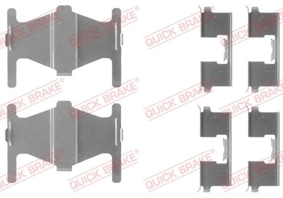 Set accesorii, placute frana QUICK BRAKE 109-1204