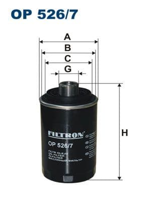 Filtru ulei FILTRON OP 526/7