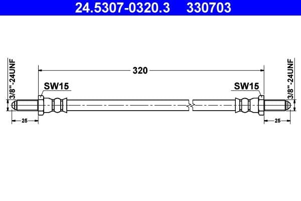 Furtun frana ATE 24.5307-0320.3