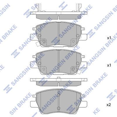 set placute frana,frana disc HI-Q SP4009