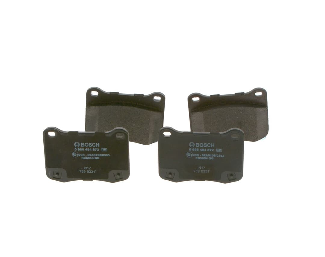 set placute frana,frana disc BOSCH 0 986 494 872