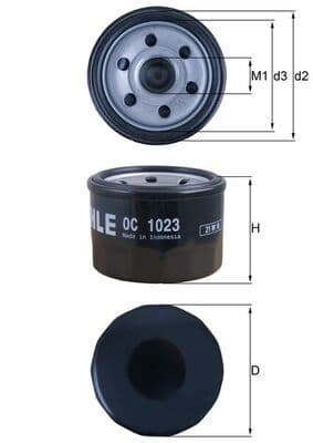 Filtru ulei MAHLE OC 1023