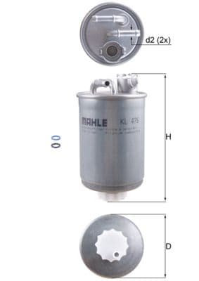 filtru combustibil MAHLE KL 476D