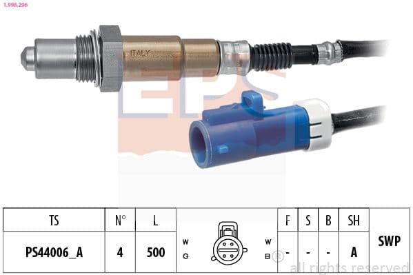 Sonda Lambda EPS Made in Italy - OE Equivalent 1.998.296