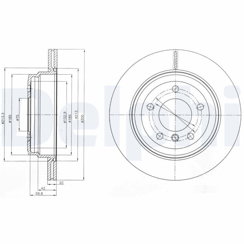 Disc frana DELPHI BG4243C
