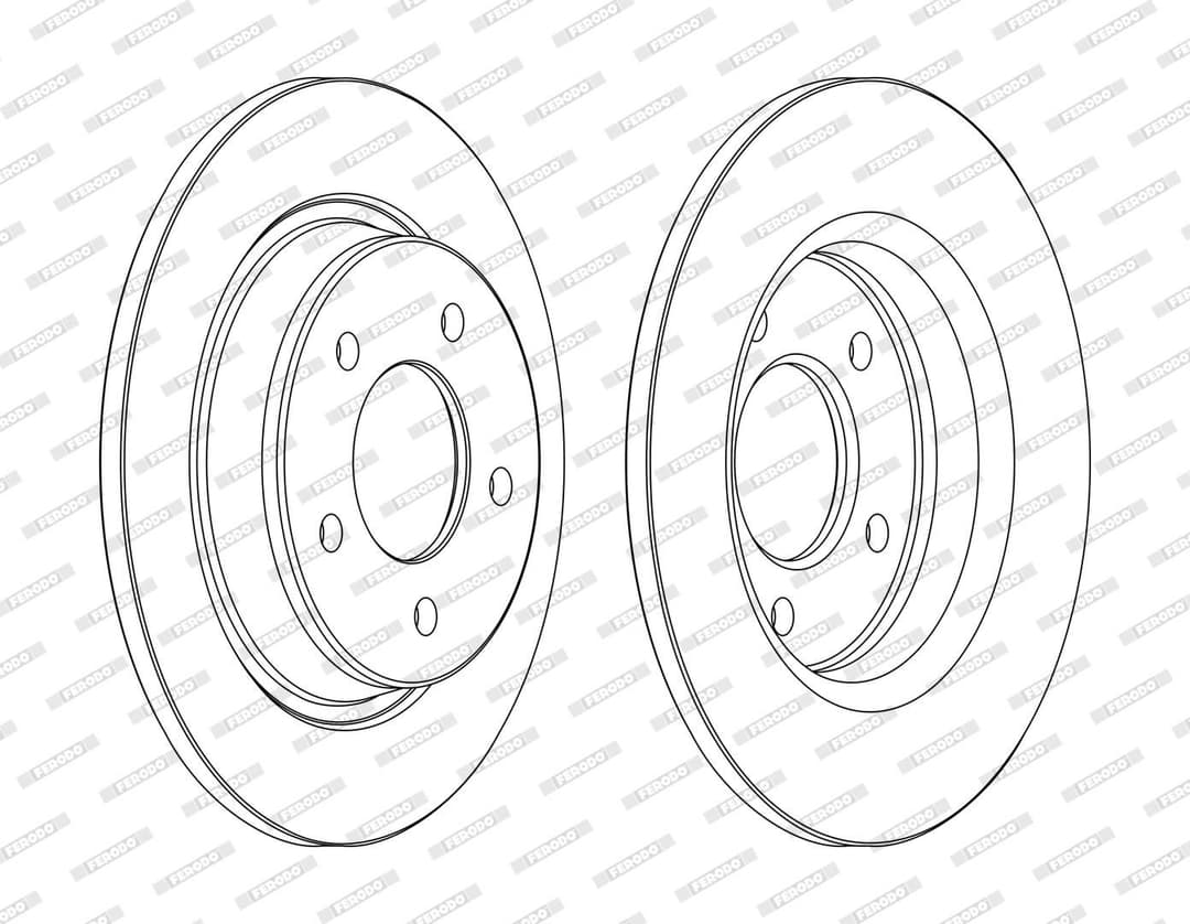 Disc frana FERODO DDF1546C