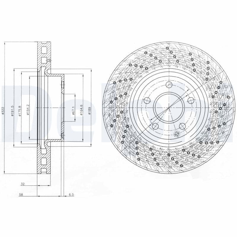 Disc frana DELPHI BG9076C